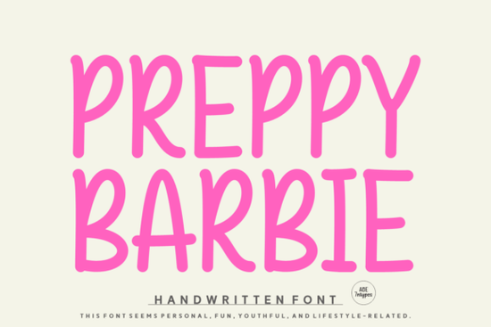 Preppy Barbie Font